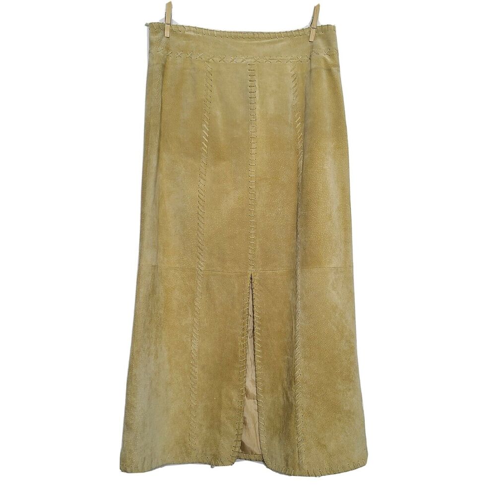 Elegant Tan Maxi Skirt